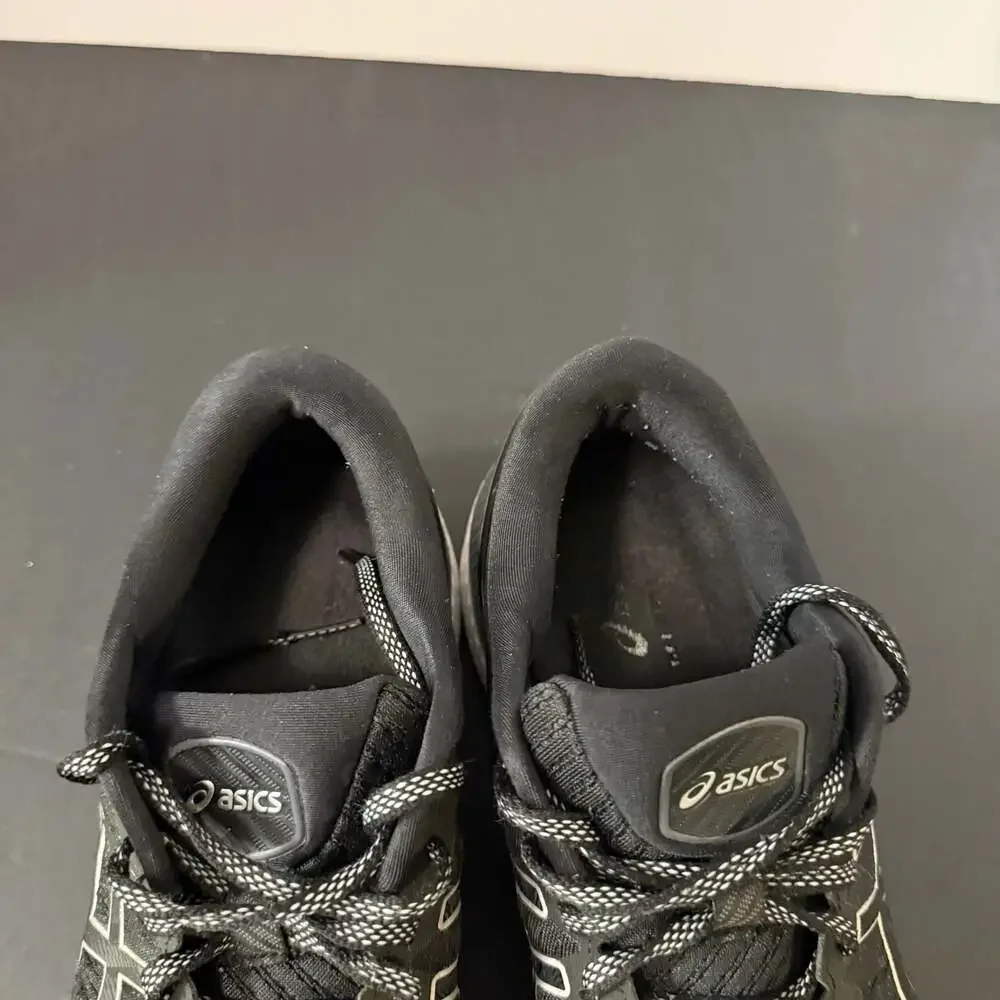 Asics GelKayano 27 Womens Running Shoes Black Silver Athletic Sneakers Size 10.5